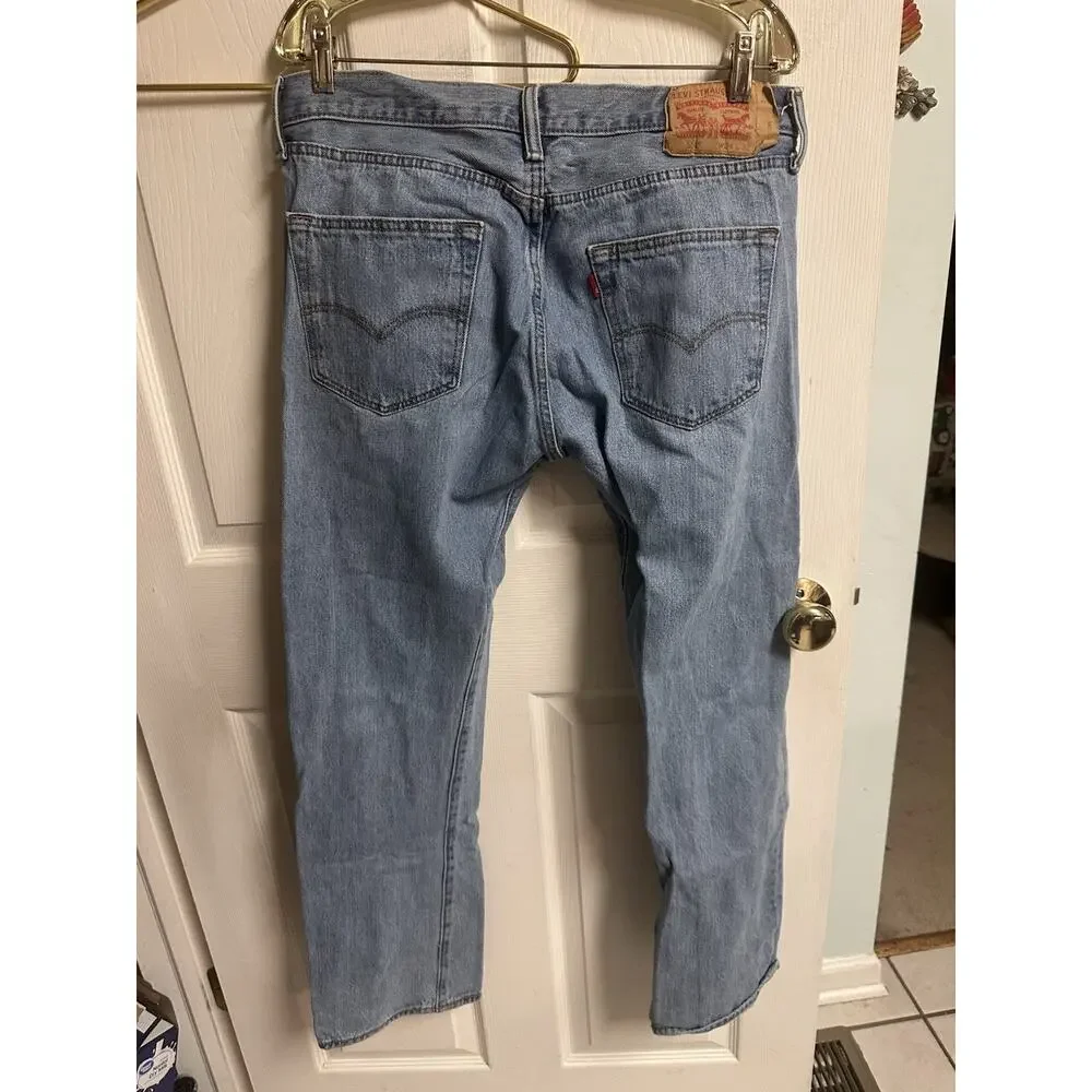 Vintage Levi's 501 XX Button Fly Jeans 34x 32 Made Mexico 100% Cotton Red Label